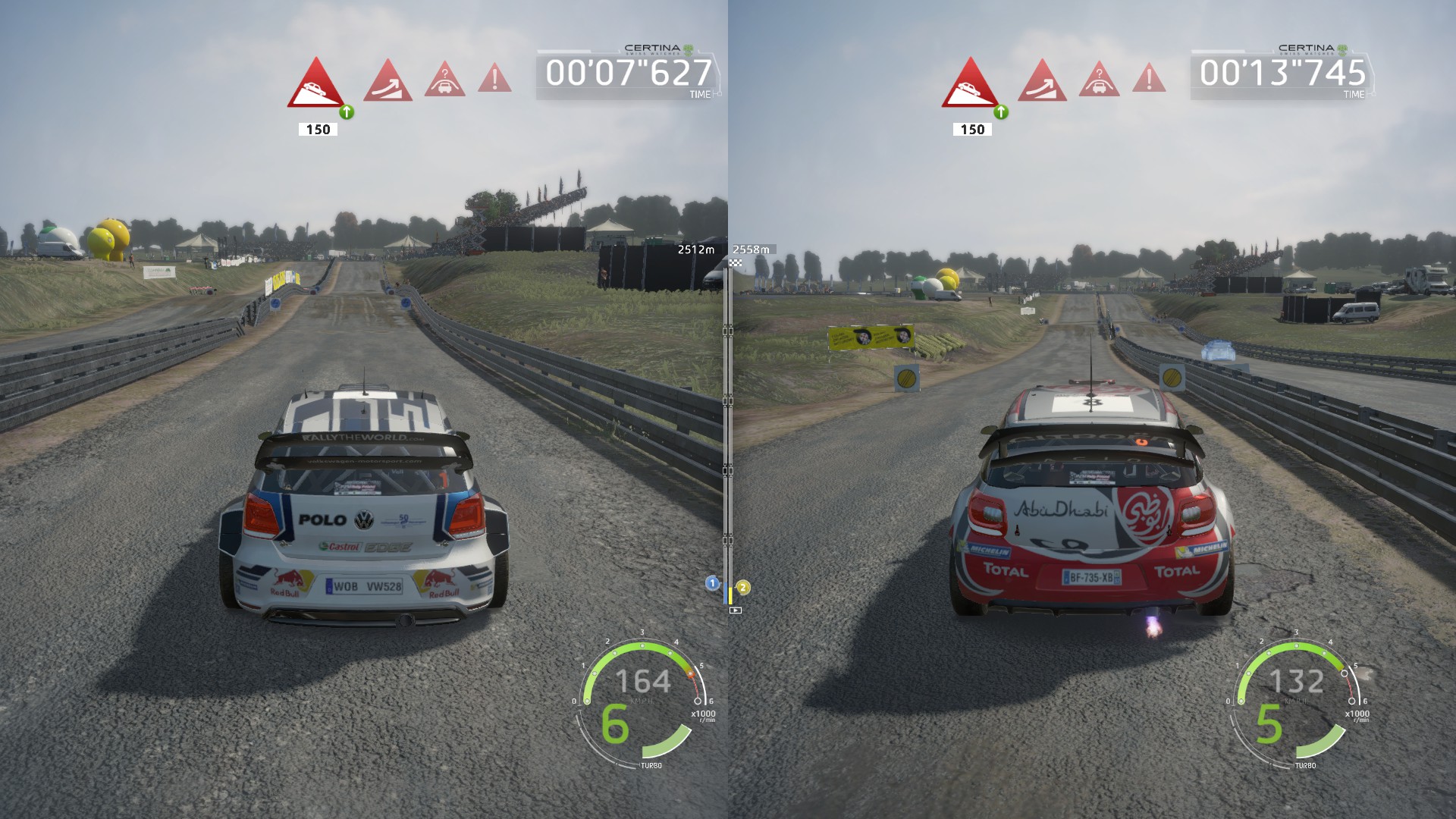 WRC6 - Split screen